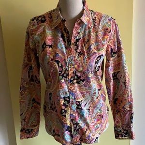 CHAPS multi color top SZ M